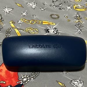 Lacoste navy eyeglass case